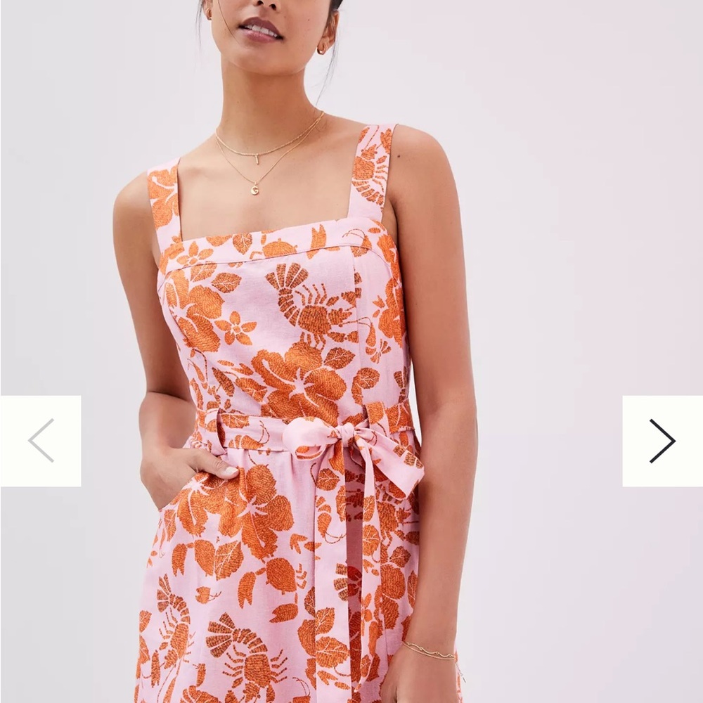 Farm Rio Pink and Orange Dress